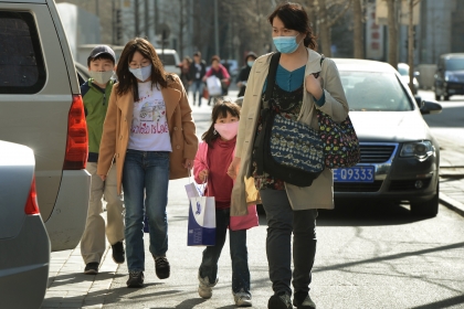 La pollution en Chine.