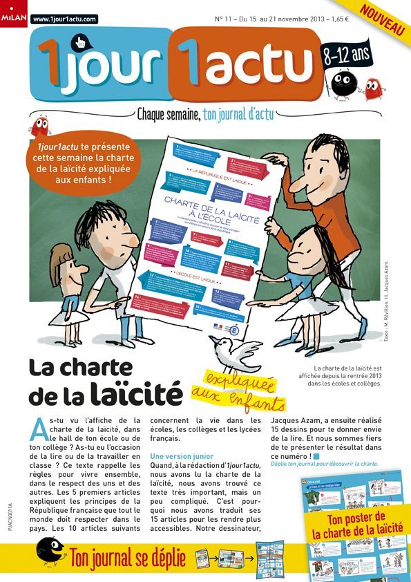 Couv 1jour1actu 11 Charte de la Laïcité