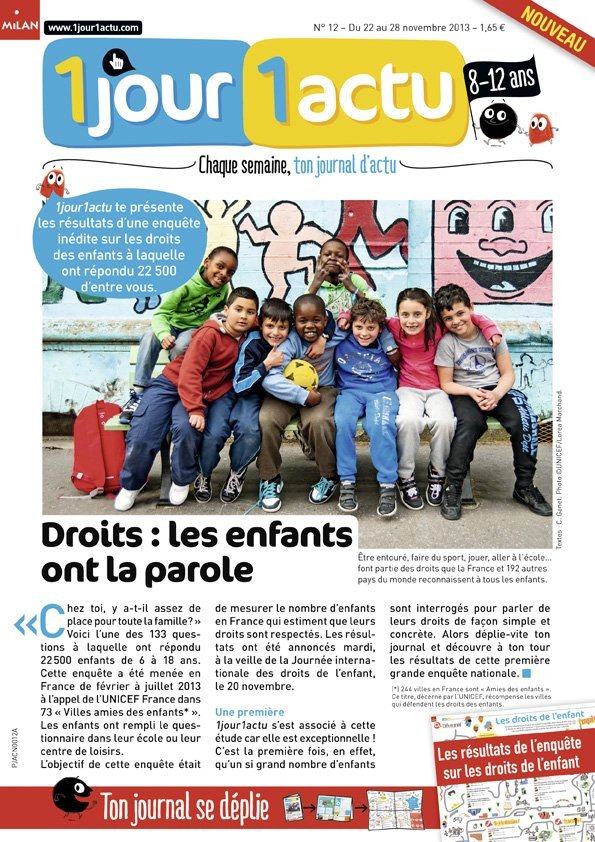 couv 1jour1actu 12 Droits de l'enfant