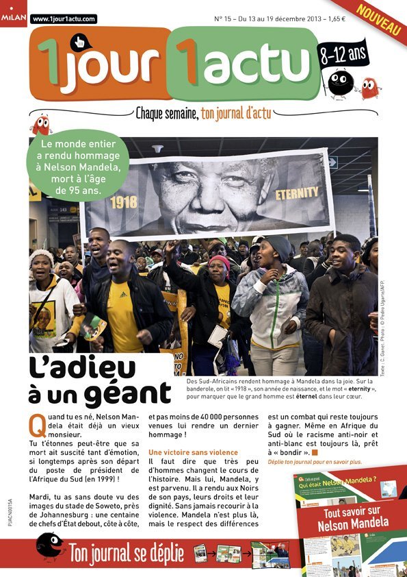 Couv 1jour1actu 15 Mandela