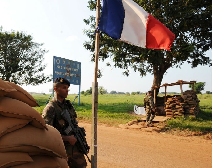 Soldat français en Centrafrique.