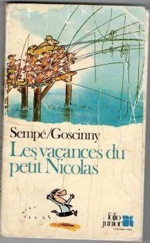 La couverture d'une des premières éditions en poche des "Vacances du Petit Nicolas" (© folio).