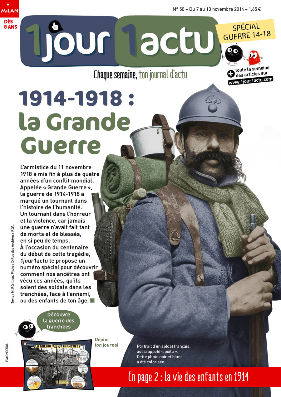 couv 1jour1actu 50 La Grande Guerre