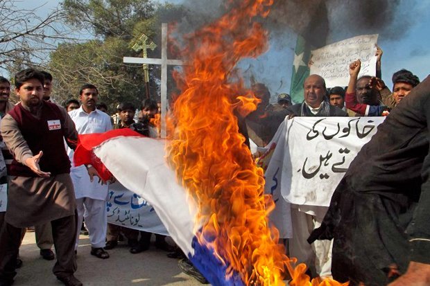 manifestation anti-Charlie Pakistan