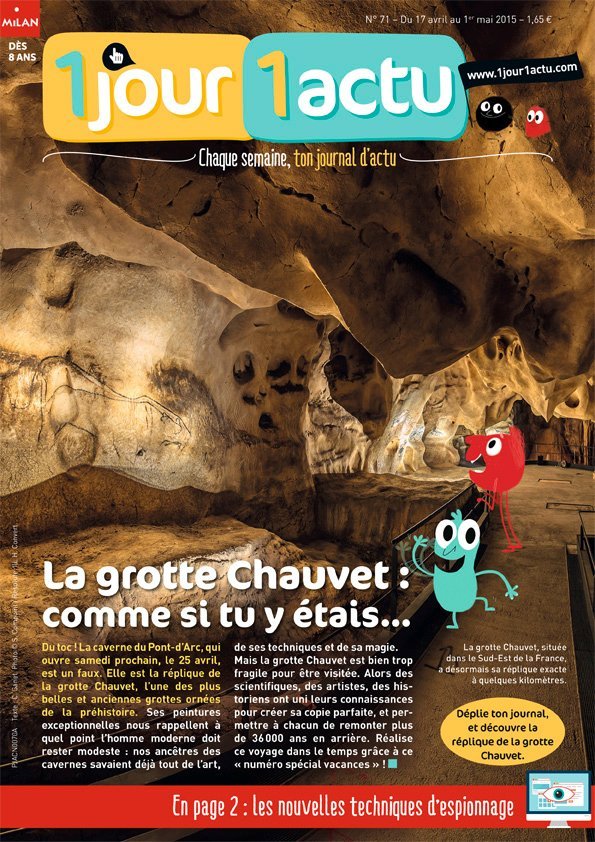 couv 1jour1actu 71 Grotte Chauvet