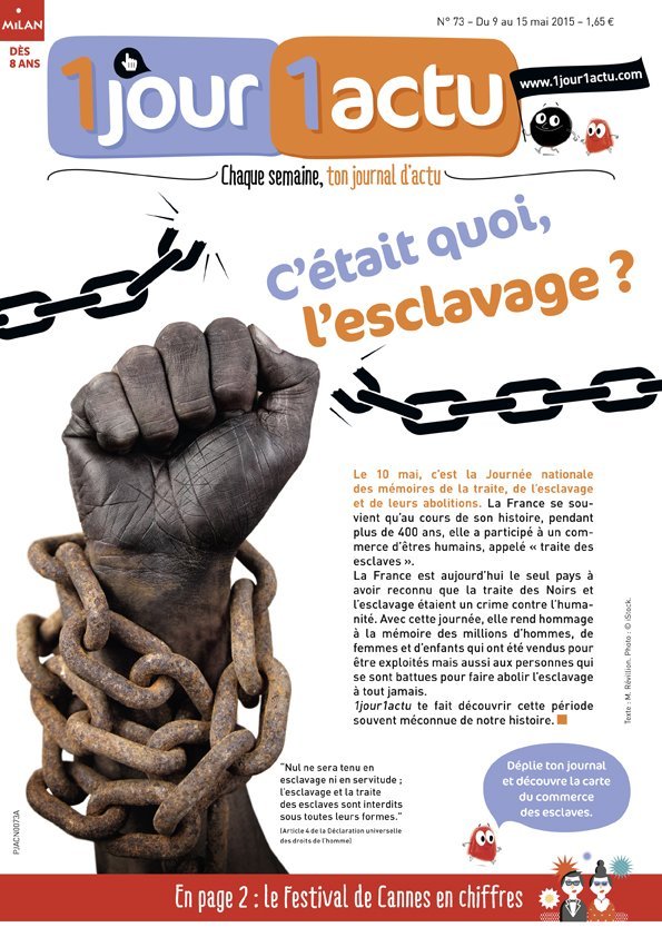 couv 1jour1actu 73 Esclavage