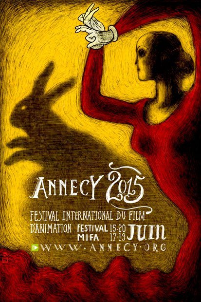 L'affiche du Festival du film d'animation Annecy, en 2015.