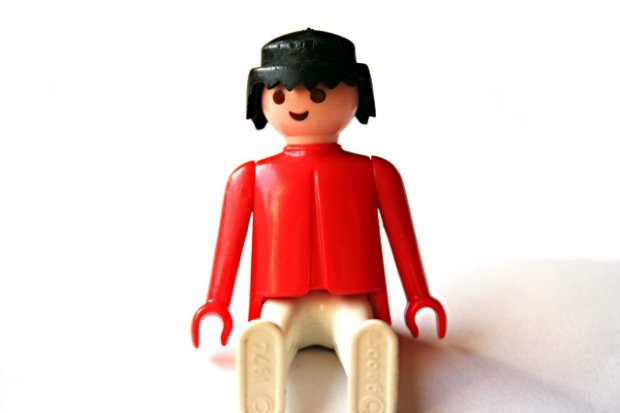 Un modèle Playmobil de 1974 - la date est écrite sous son pied gauche ! (Bies CC BY-NC-SA 2)