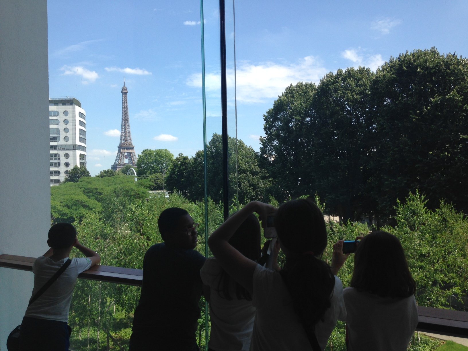 Vue sur la Tour Eiffel depuis la Maison de la radio. © Agnès Barber