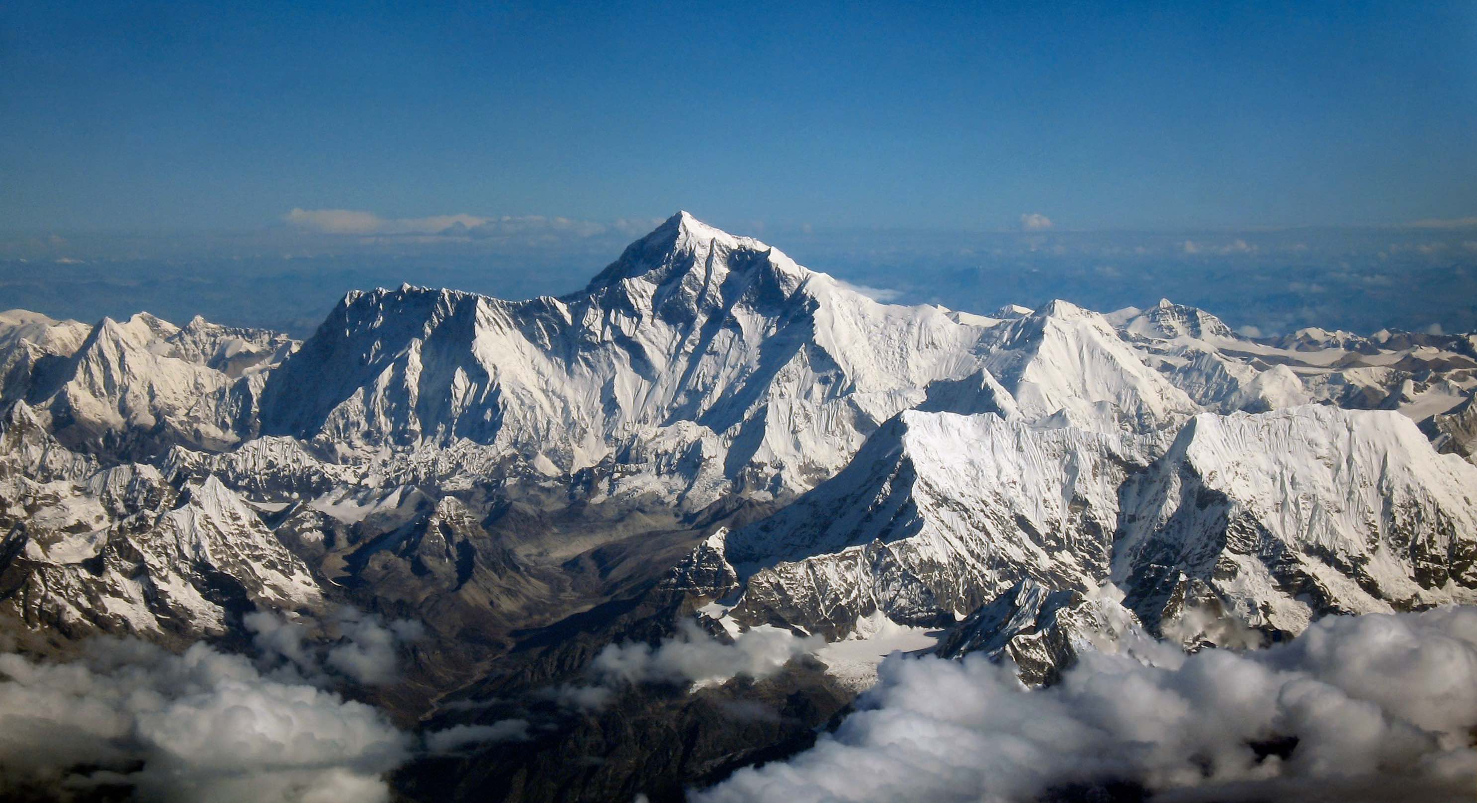 Le mont Everest culmine à 8848 mètres. © DR
