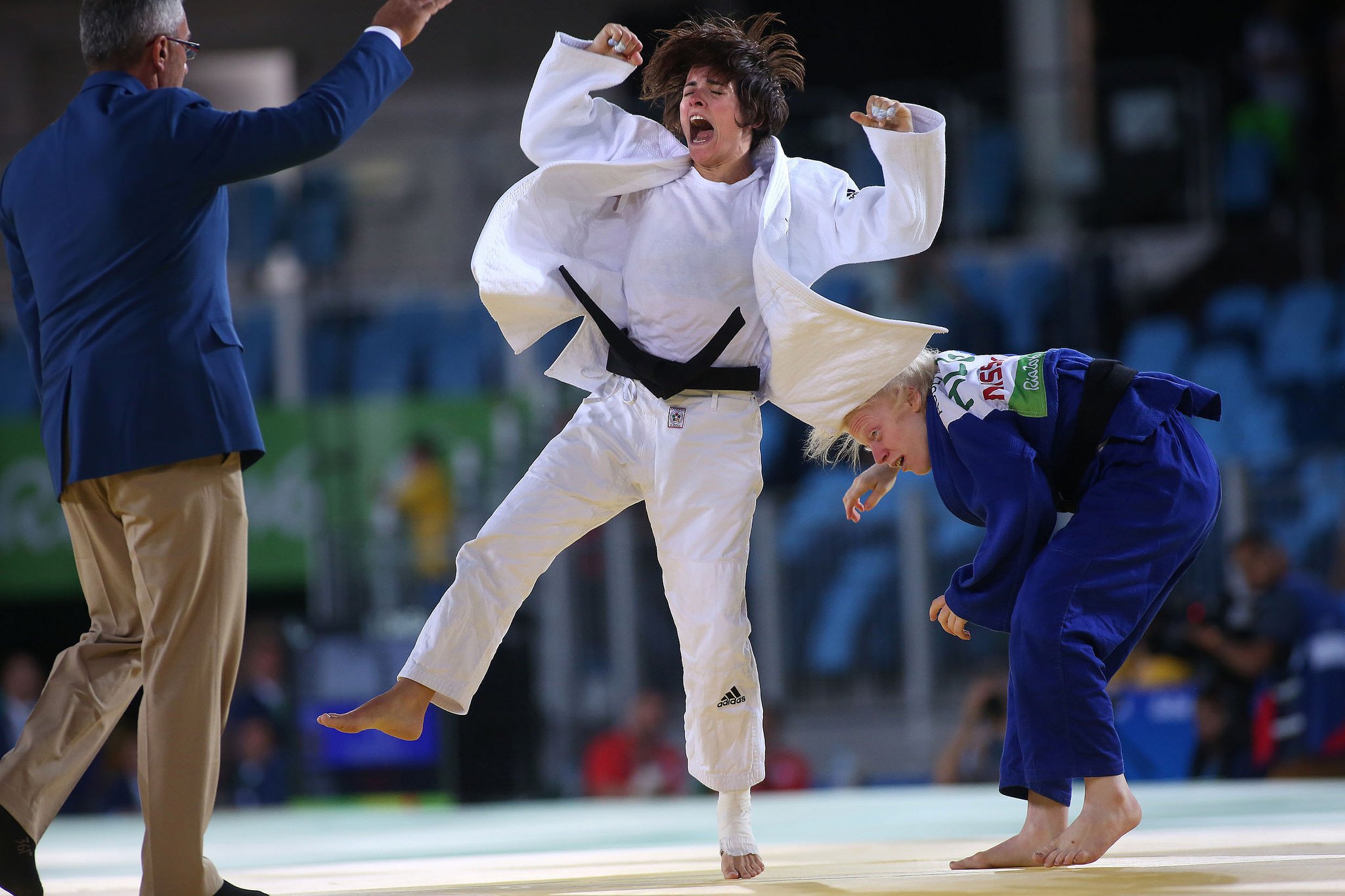 Sandrine Martinet a remporté le 8 septembre la médaille d'or en Judo. © CPSF 2016 G-Picout