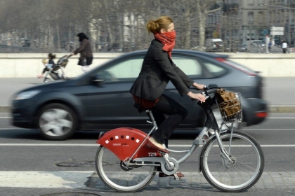 qualité de l'air, pollution, vélo Lyon