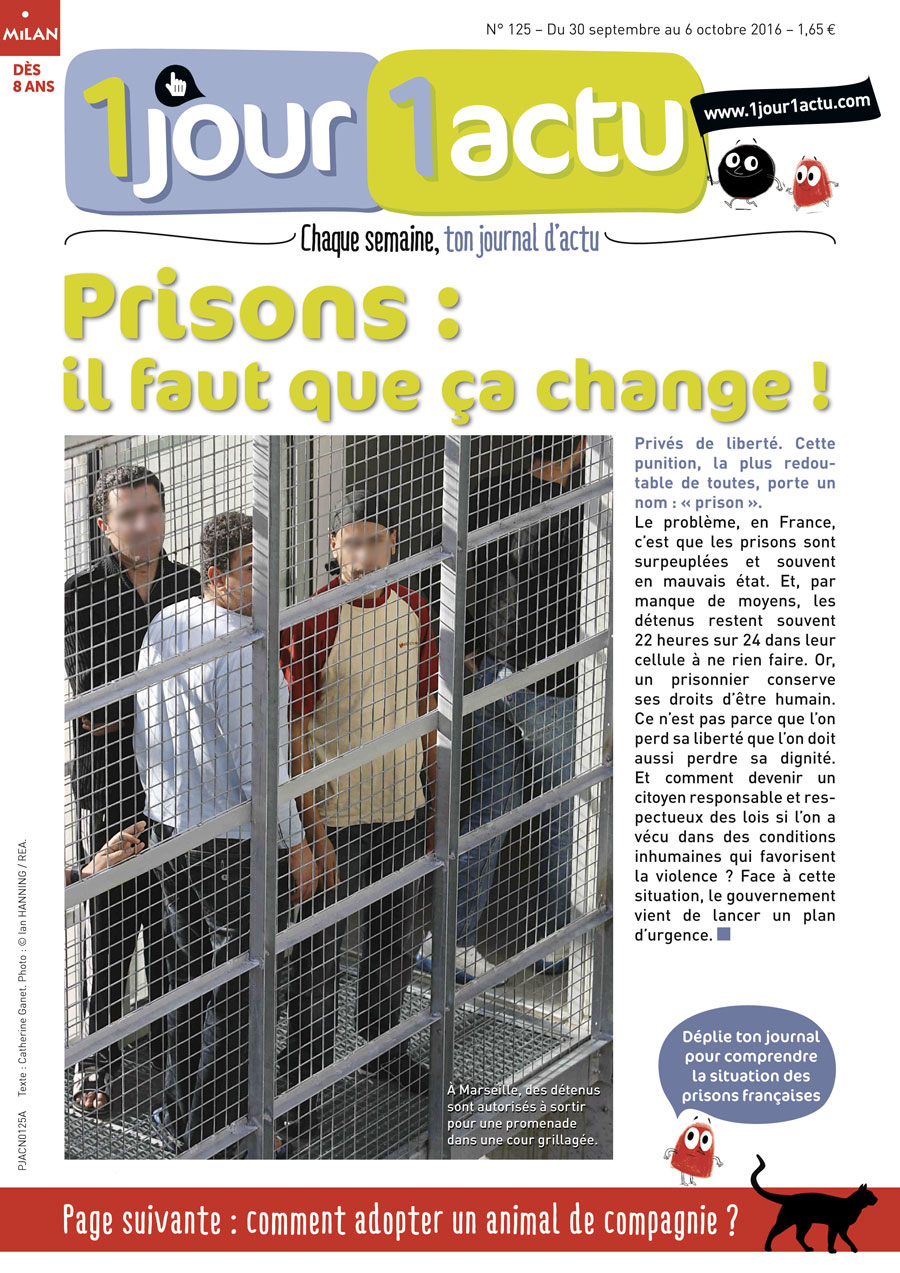 couv 1jour1actu 125 Prisons