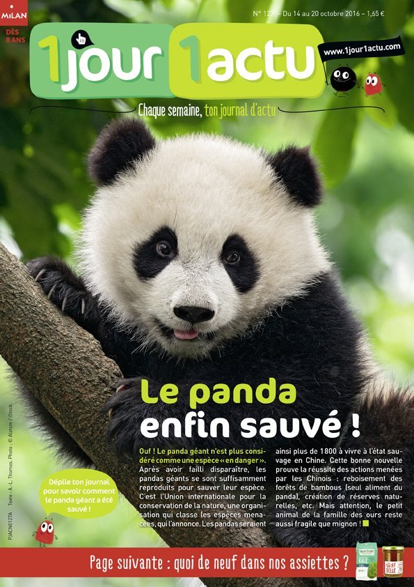 couv 1jour1actu 127 Chine Panda