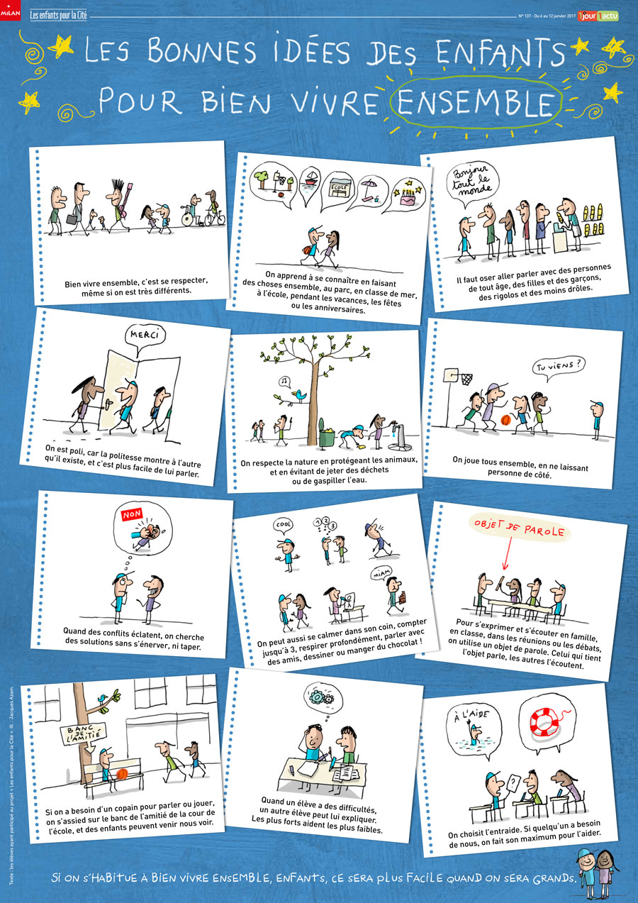 Poster 1jour1actu 137 Vivre ensemble