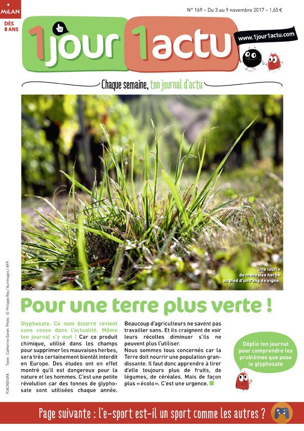 Couv 1jour1actu 169 GLYPHOSATE