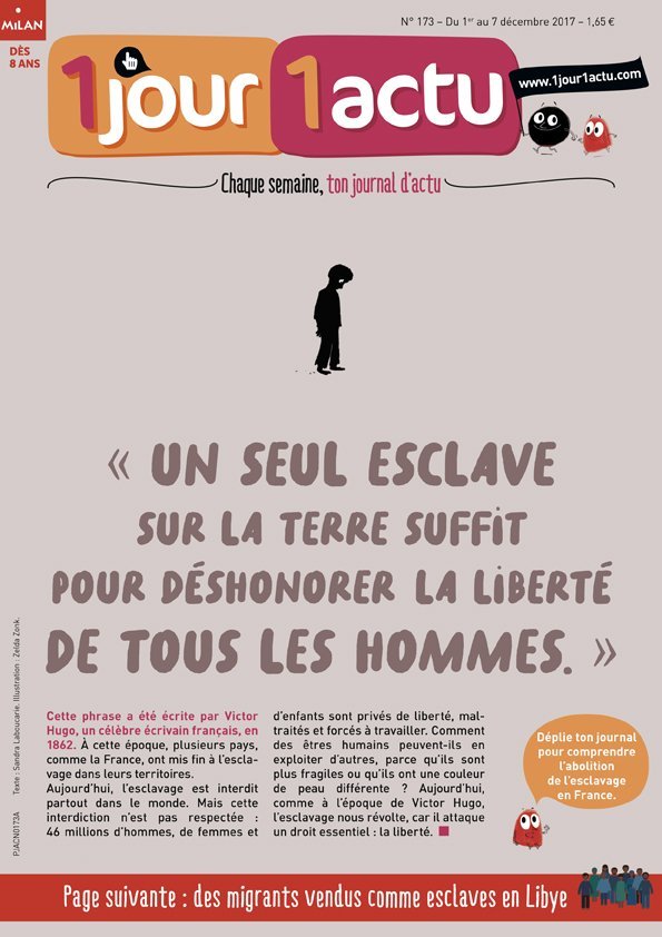 Couv 1jour1actu 173 Esclavage
