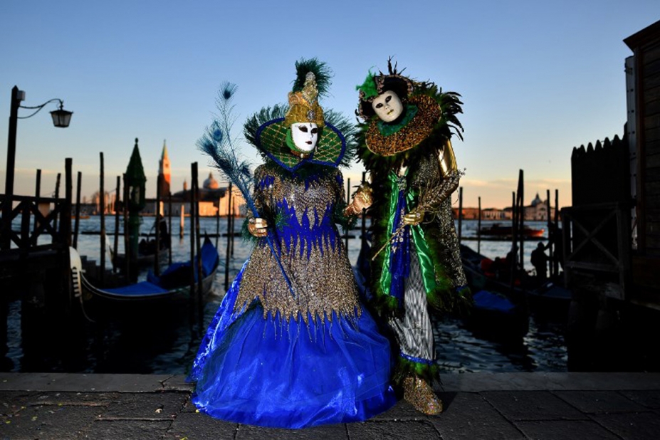 Né il y a 1 000 ans, le carnaval de Venise (Italie) est l'un des premiers à être apparu. (©Alberto Pizzoli / AFP).
