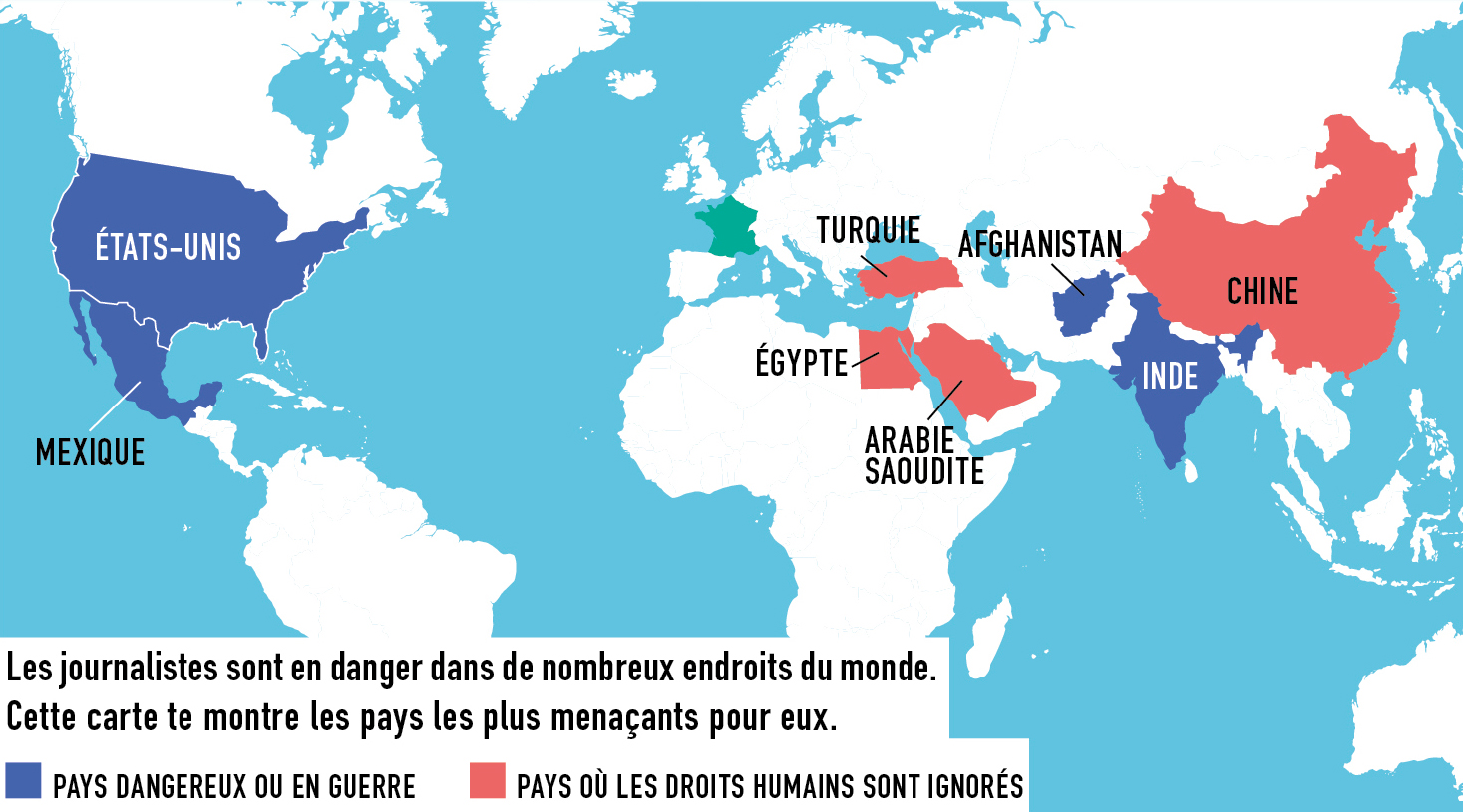 carte Liberté de la presse