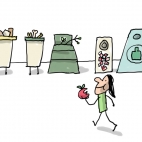 Les différentes poubelles de recyclage
