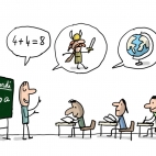 Des élèves en classe