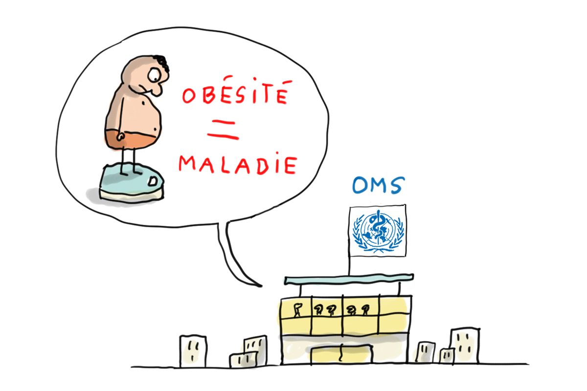 L'OMS a défini l'obésité comme une maladie