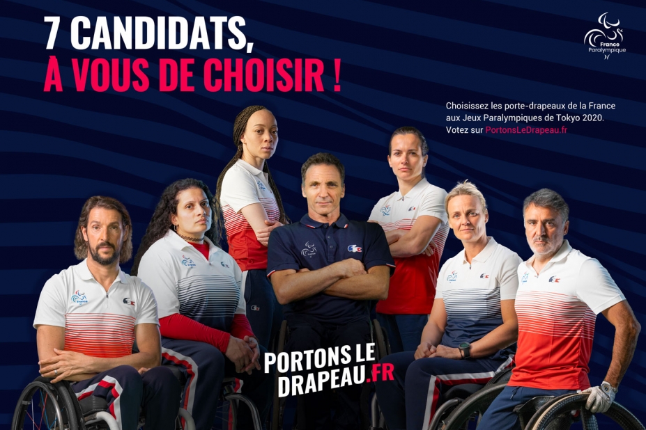 Les 7 candidats au porte-drapeau de la France pour les Jeux Paralympiques de Tokyo.