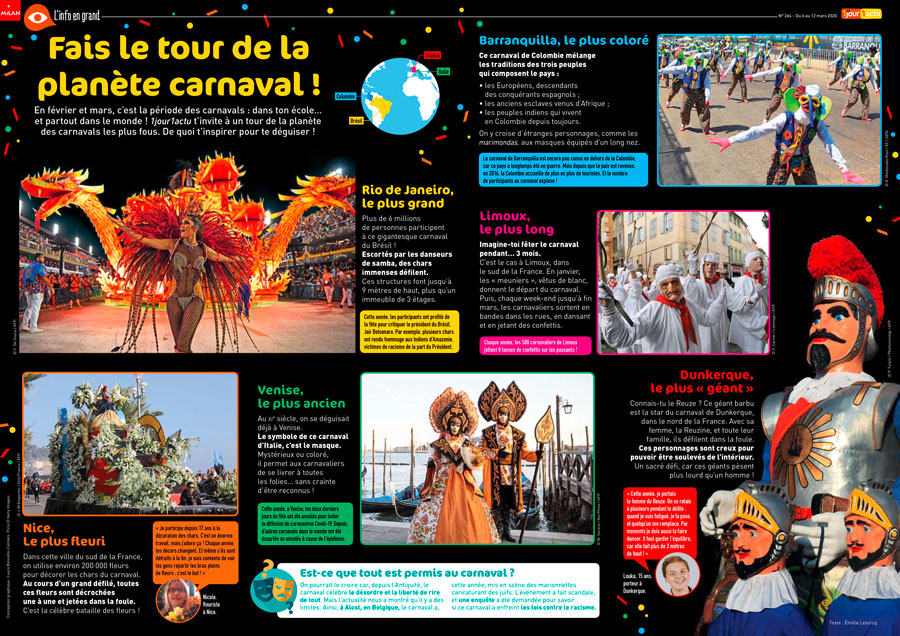 Poster 1jour1actu 264 Carnaval