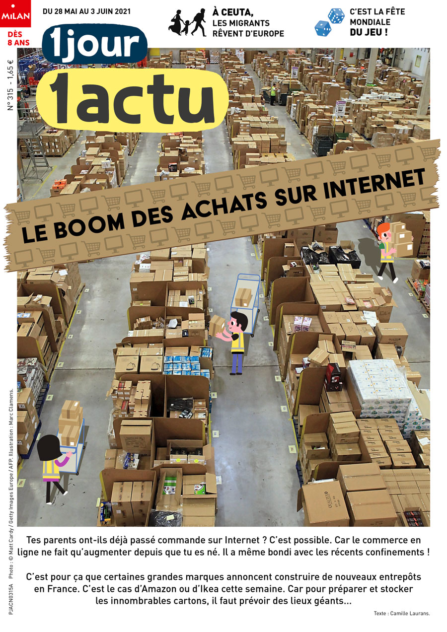 Couverture 1jour1actu 315 Achats sur Internet