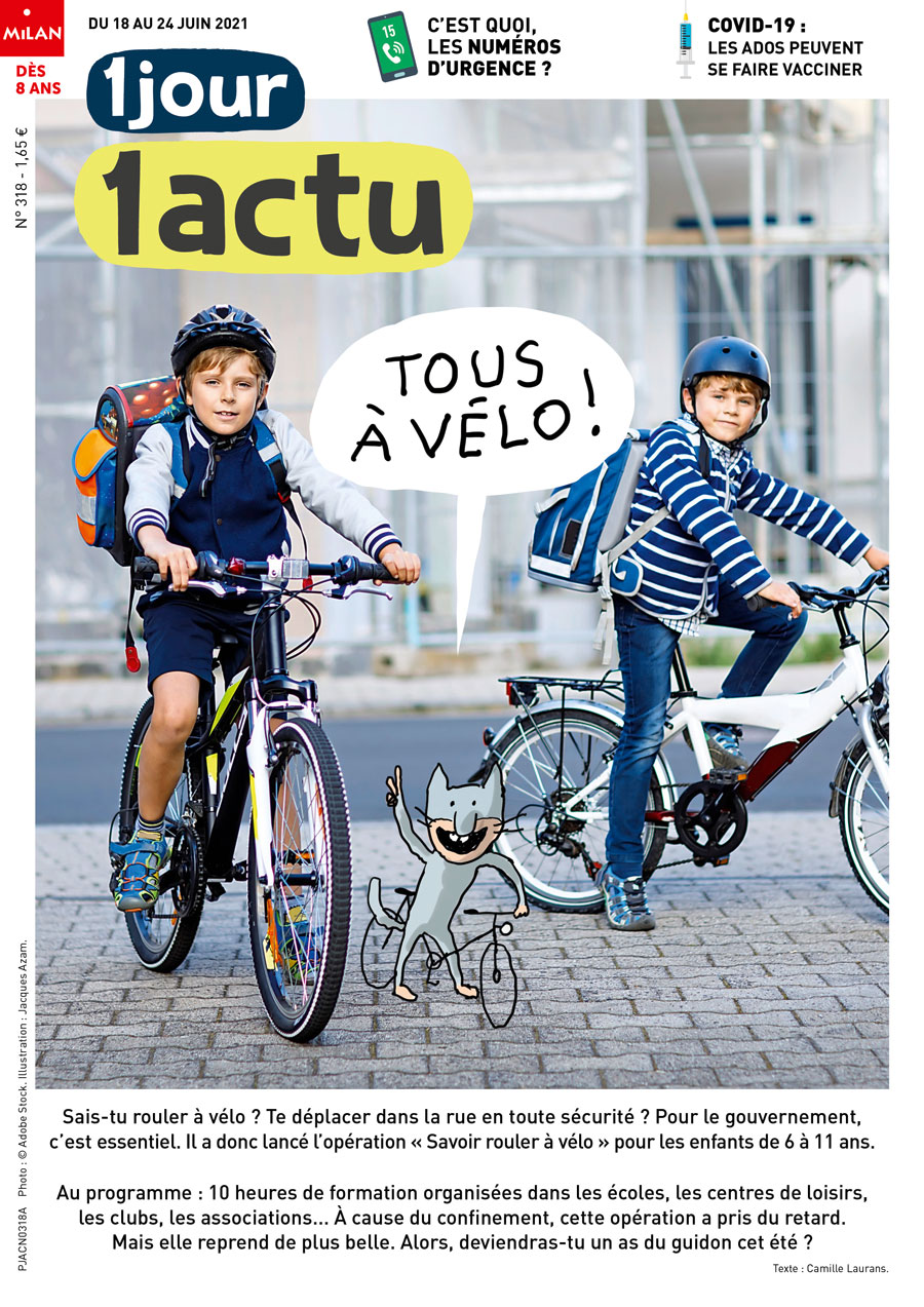 Couverture 1jour1actu 318 vélo