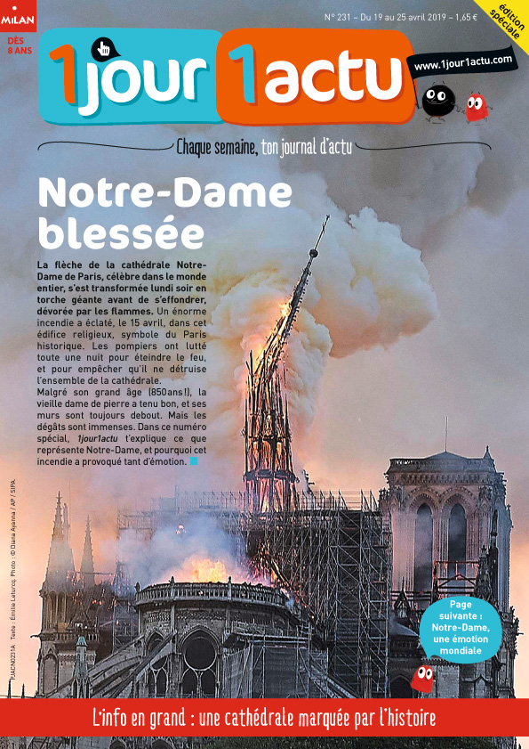 Couv 1jour1actu 231 Notre-Dame