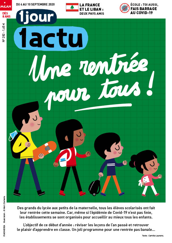 Couverture 1jour1actu 282 Gestes barrières