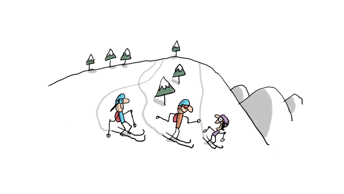 Who invented skiing?