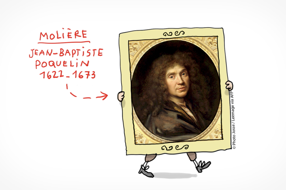Portrait de Molière (Jean-Baptiste Poquelin)