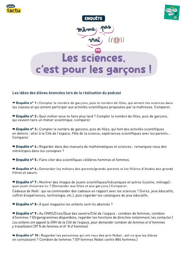 Enquête Sciences