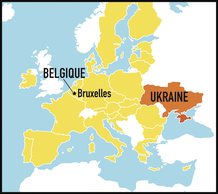 Carte Union européenne Ukraine