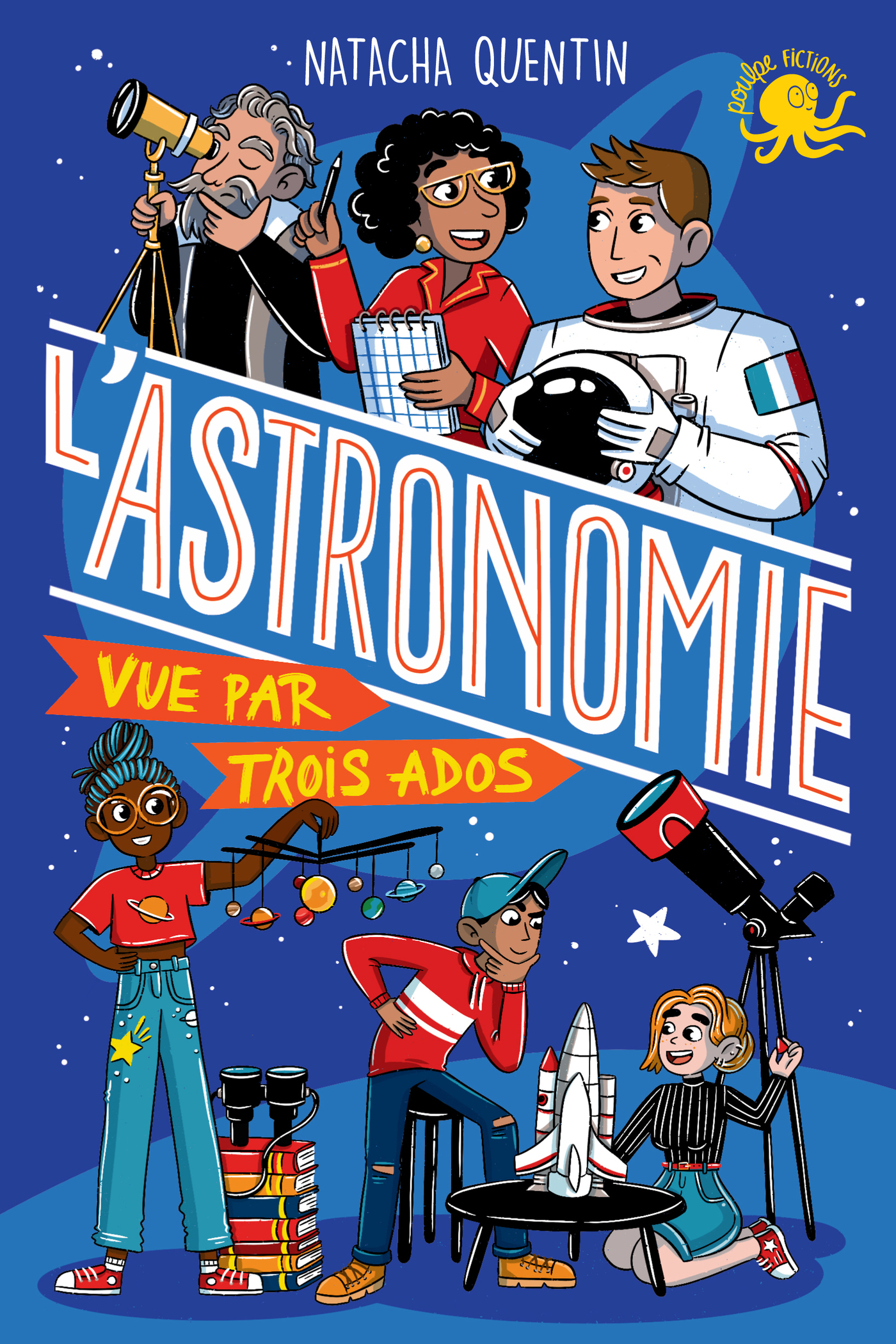 Couverture du livre L'Astronomie vue par trois ados