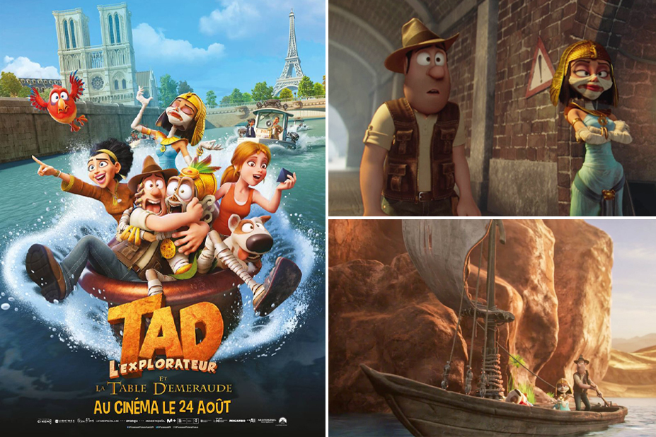 Affiche du film d'animation Tad l’explorateur et la table d’émeraude.