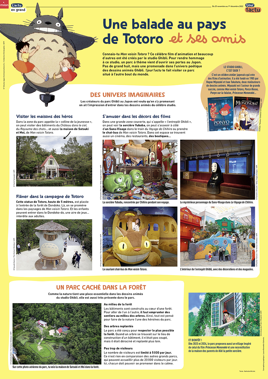 1jour1actu poster totoro parc Ghibli
