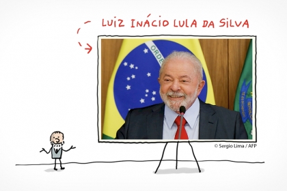 Portrait de Lula, président du Brésil