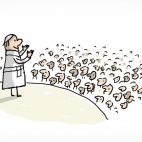 Le pape saluant la foule