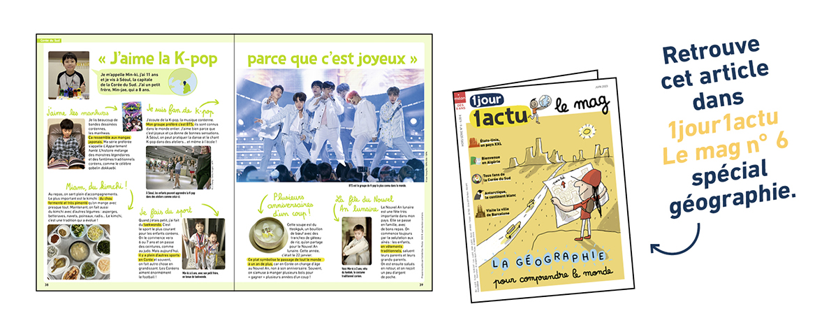 Présentation du magazine 1jour1actu, le mag n°6 spécial géographie