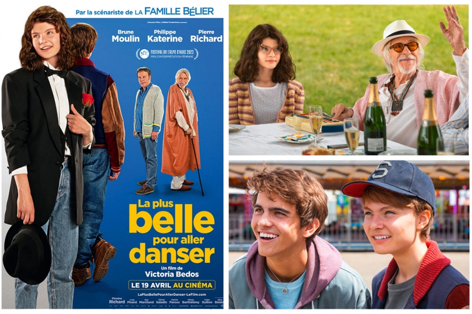 Affiche du film La Plus belle pour aller danser, et deux photos du film.