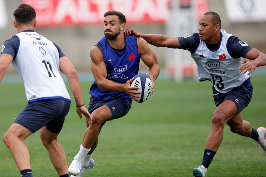 Entraînement équipe de France de rugby.