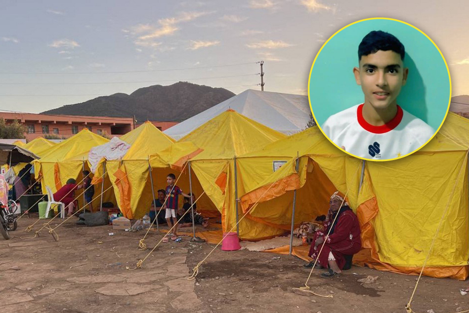 Depuis le tremblement de terre, dans le village de Moustapha, et dans tous les villages alentours, les habitants dorment sous des tentes.