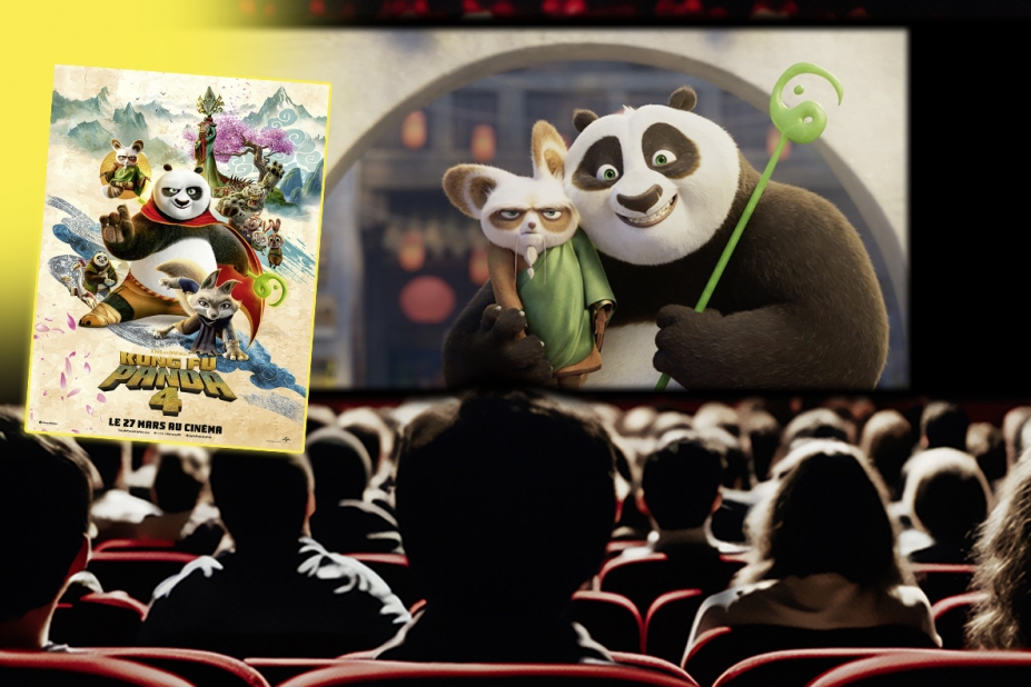 Affiche et photo su filme Kung-fu panda 4.