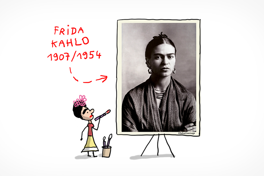 Portrait de l'artiste mexicaine Frida Kahlo, 1907-1954