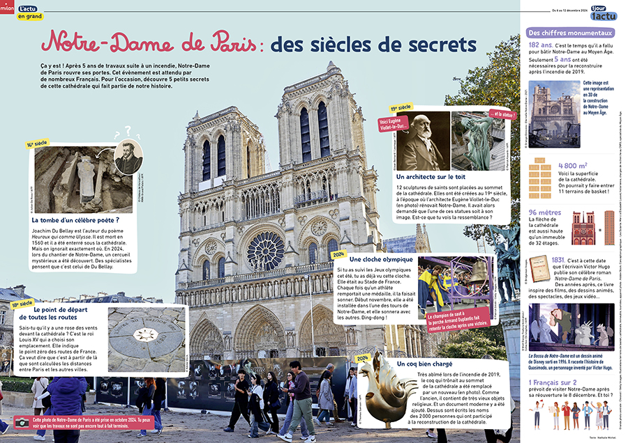 Un grand article sur Notre-Dame de Paris.
