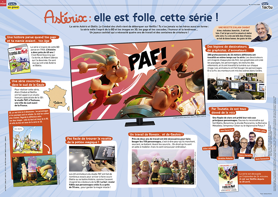 Grand article sur la sortie de la nouvelle série Astérix et Obélix : le combat des chefs.