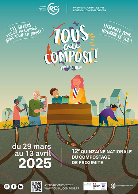 affiche annonçant l'évènement Tous au compost !